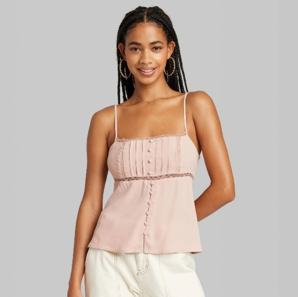 Wild Fable Lace‎ Trim Cami Top